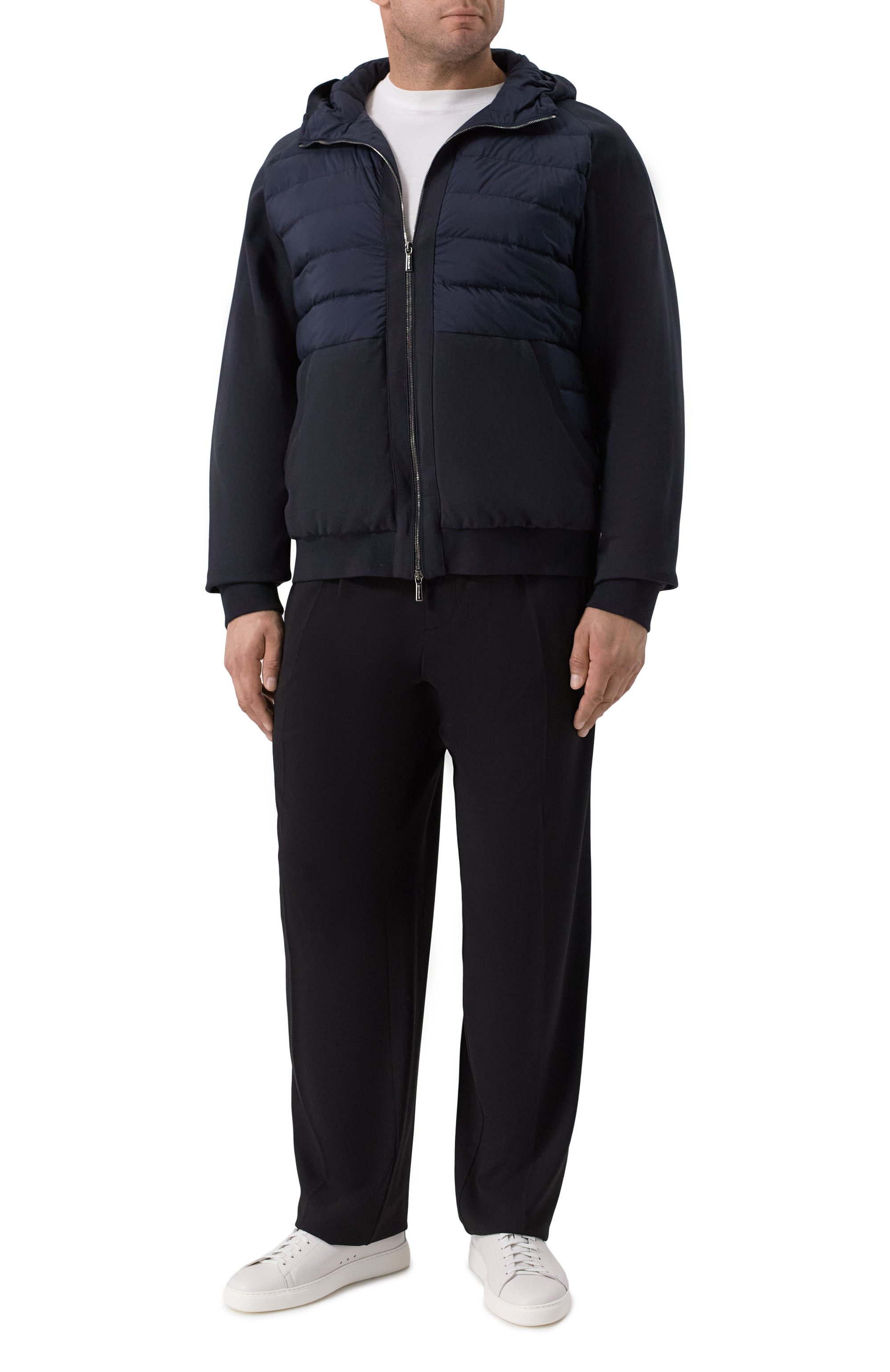 Комбинированный бомбер verucci-s3f MOORER темно-синего цвета по цене 162500 руб., арт. VERUCCI/S3F, фото 2 Комбинированный бомбер verucci-s3f MOORER, арт. VERUCCI/S3F, фото 2