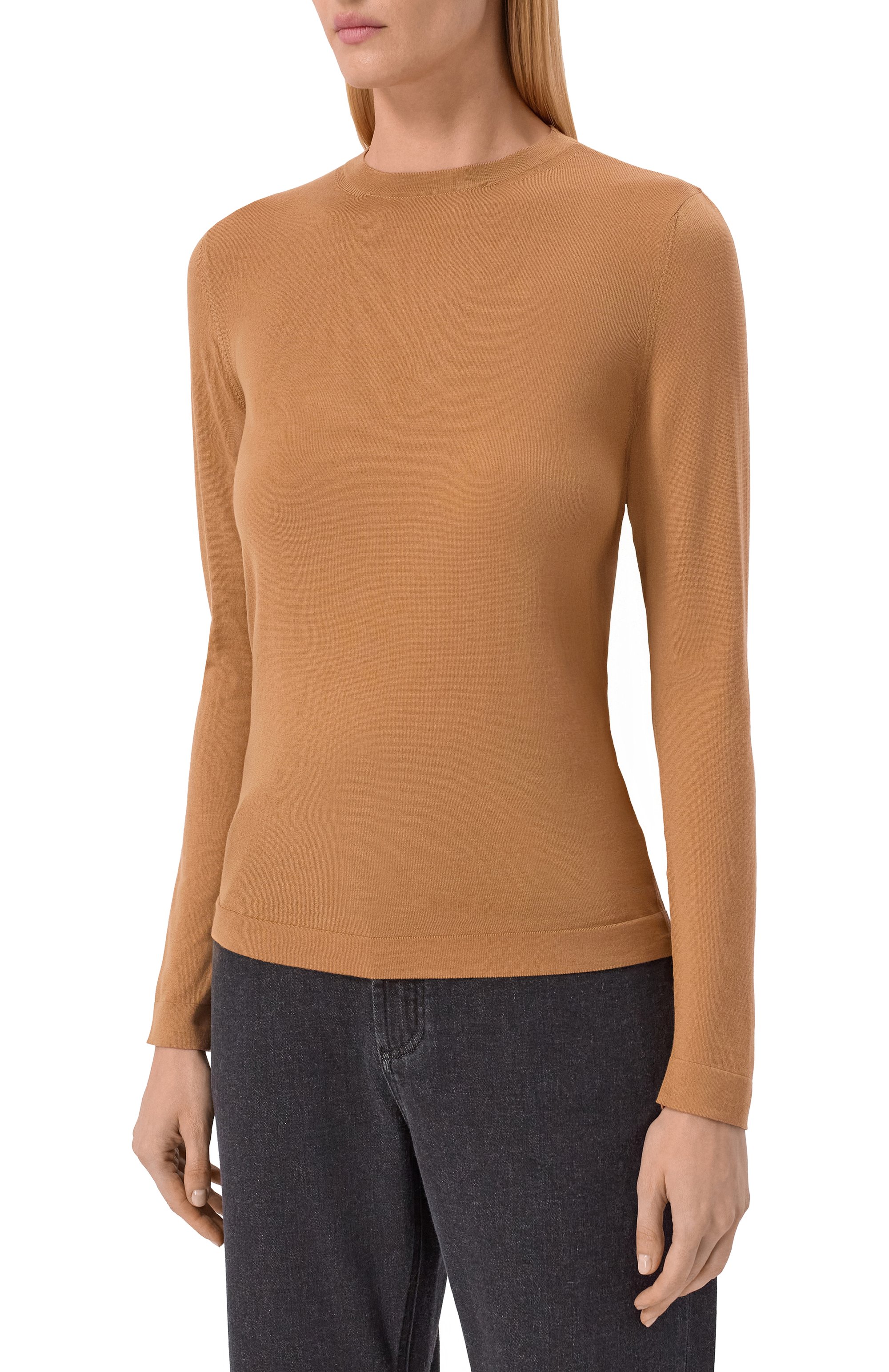 Шерстяной пуловер MVST бежевого цвета по цене 137000 руб., арт. M0-M25.1MW.K402/34-48, фото 3 Шерстяной пуловер MVST, арт. M0-M25.1MW.K402/34-48, фото 3