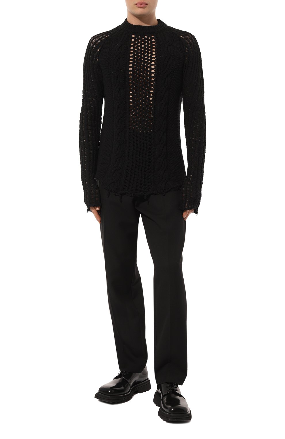 Хлопковый свитер BALMAIN, арт. AH0KD000KE36, фото 2