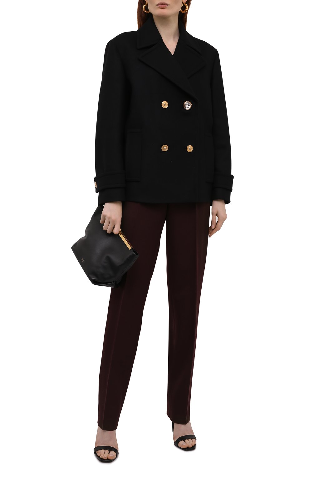 Шерстяное пальто VERSACE, арт. 1000706/1A00883, фото 2