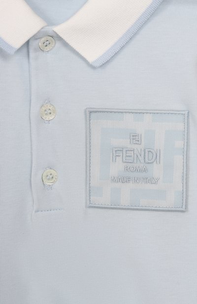 Хлопковое поло FENDI, арт. BMI247/ST8, фото 3