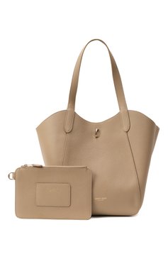 Женская сумка-тоут GIORGIO ARMANI бежевого цвета, арт. GW000821/AF14187 | Фото 8 (Размер: medium; Материал: Натуральная кожа; Автоматизация ТО: Проставлено; Автоматизация состава: Проставлено)