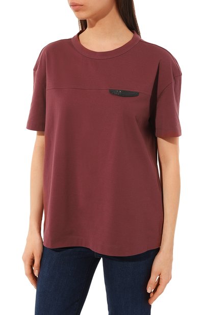 Хлопковая футболка BRUNELLO CUCINELLI, арт. M0A45EE510, фото 3