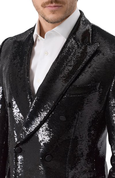 Пиджак с отделкой из пайеток DOLCE & GABBANA, арт. G2TV8T/FLSIM, фото 5