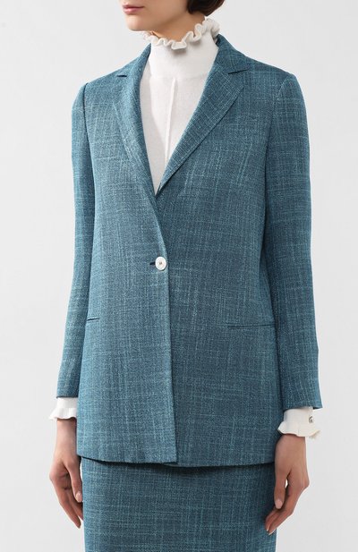 Жакет KITON голубого цвета по цене 389500 руб., арт. D49531K06S15, фото 3 Жакет KITON, арт. D49531K06S15, фото 3