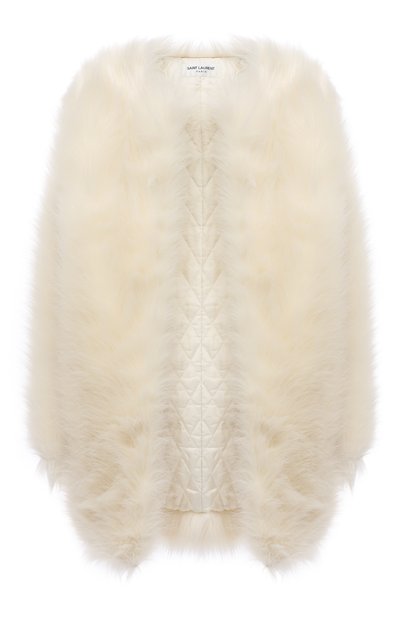 Женское пальто из экомеха SAINT LAURENT, арт. 673148/Y7D45