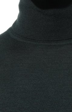 Мужской водолазка из кашемира и шелка IL BORGO CASHMERE темно-зеленого цвета, арт. BM18-302G0 | Фото 5 (Материал внешний: Шерсть, Шелк, Кашемир; Рукава: Длинные; Принт: Без принта; Длина (для топов): Стандартные; Материал сплава: Проставлено; Мужское Кросс-КТ: Водолазка-одежда; Драгоценные камни: Проставлено; Стили: Кэжуэл)