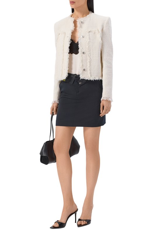 Жакет из хлопка и вискозы MSGM 4041MDG11/267111 Белый  4041MDG11/267111 Фото 2