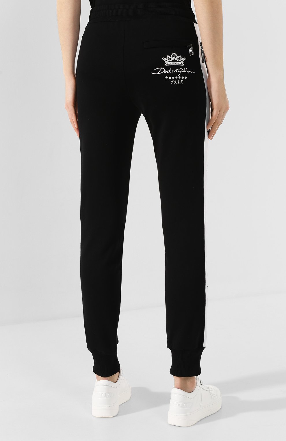 Хлопковые джоггеры DOLCE & GABBANA, арт. FTBM4Z/FU7DU, фото 4