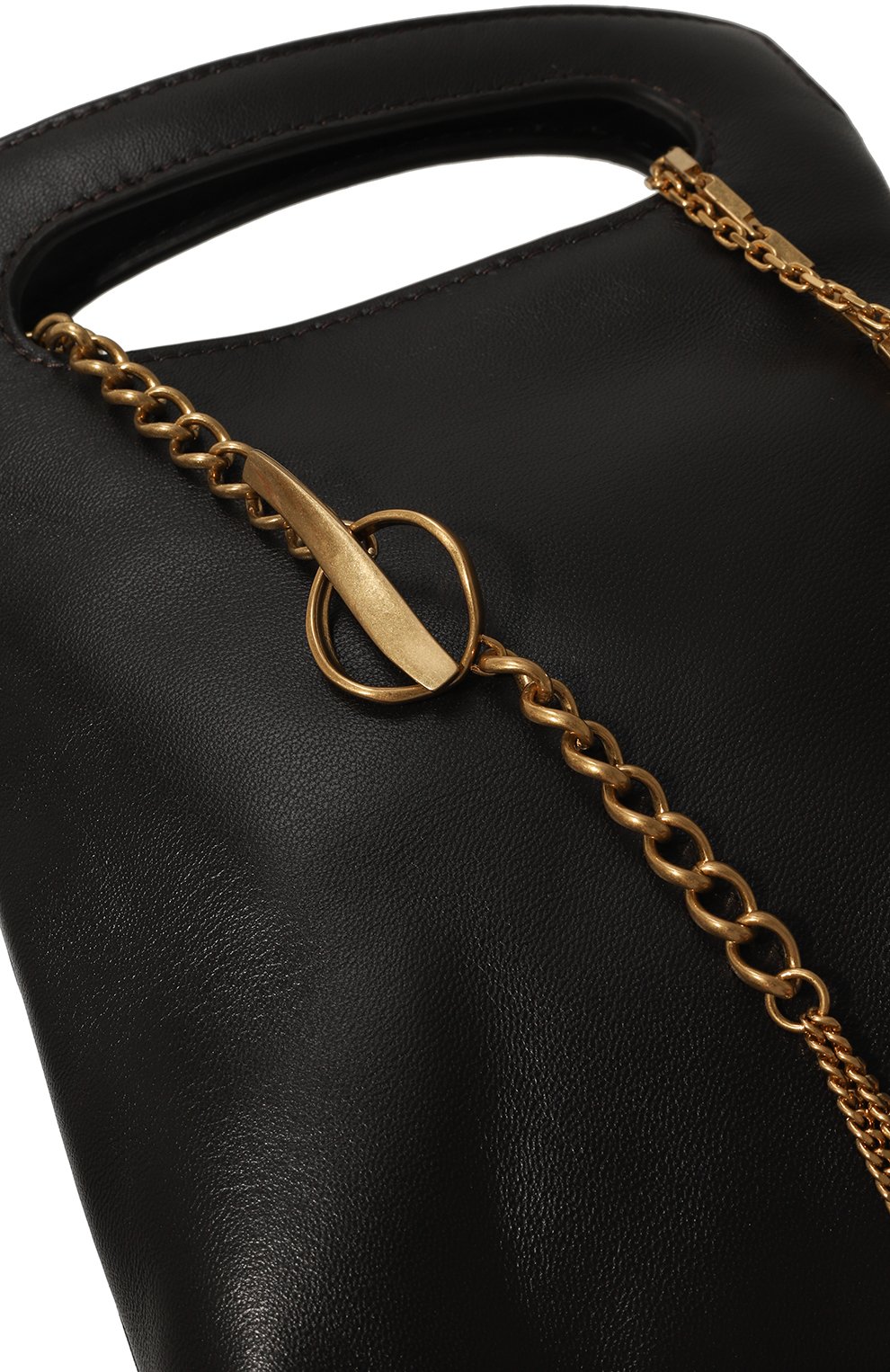 Сумка DRIES VAN NOTEN темно-коричневого цвета по цене 76900 руб., арт. 242-011515-190, фото 3 Сумка DRIES VAN NOTEN, арт. 242-011515-190, фото 3