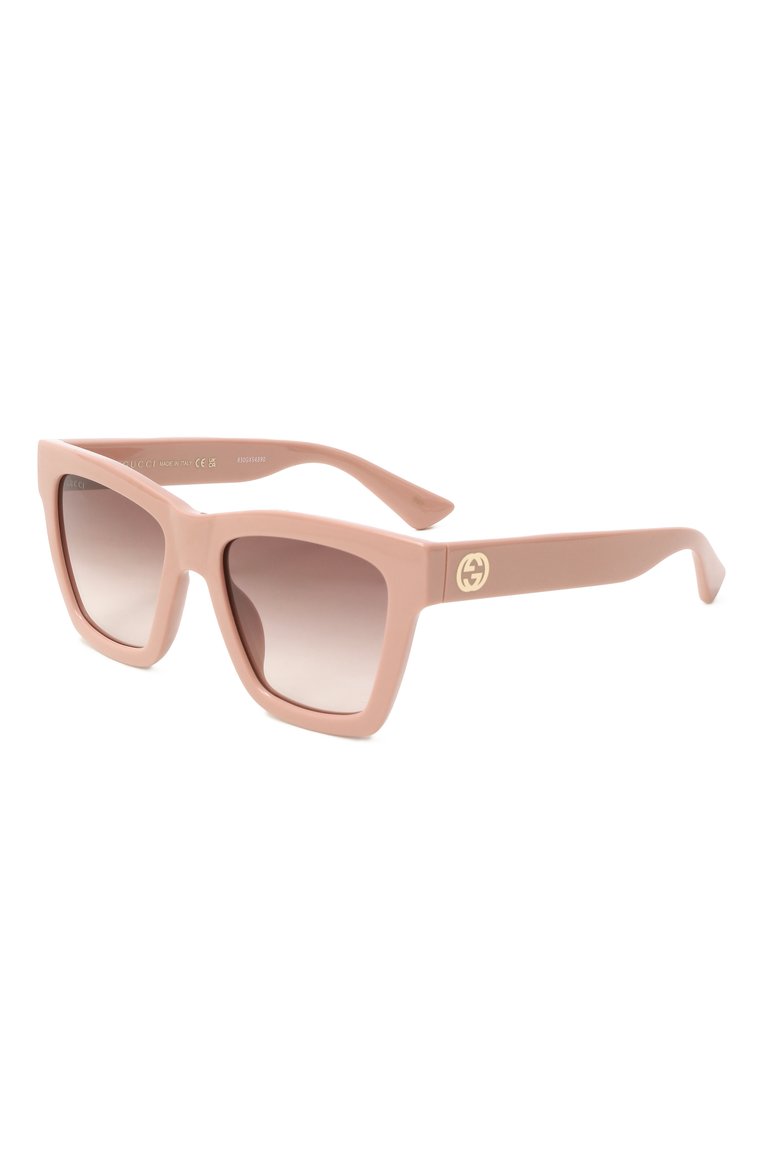 Женские солнцезащитные очки GUCCI розового цвета, арт. GG1714S 005 | Фото 1 (Нос: Не проставлено; Регио�нальные ограничения белый список (Axapta Mercury): Не проставлено; Материал: Пластик; Тип очков: С/з; Оптика Гендер: оптика-женское; Очки форма: Квадратные)