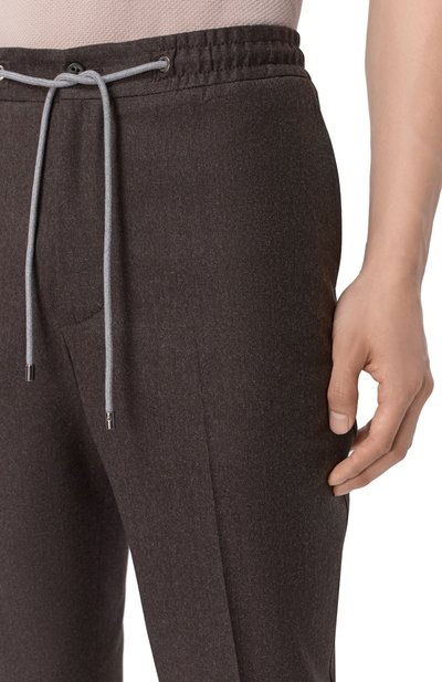 Шерстяные брюки CORNELIANI коричневого цвета по цене 56450 руб., арт. 284L25/2A18111, фото 5 Шерстяные брюки CORNELIANI, арт. 284L25/2A18111, фото 5