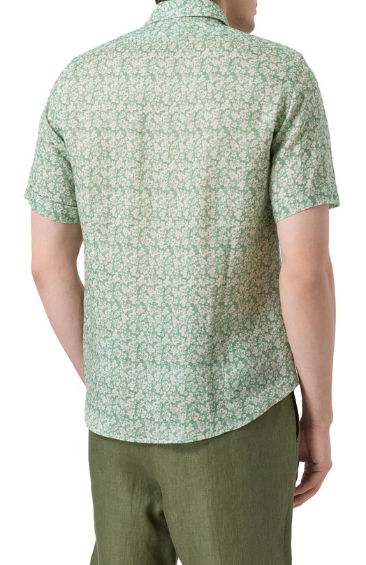 Льняная рубашка Fefe` LINEN SHIRT/CLX075VAR07 Зелёный  LINEN SHIRT/CLX075VAR07 Фото 4