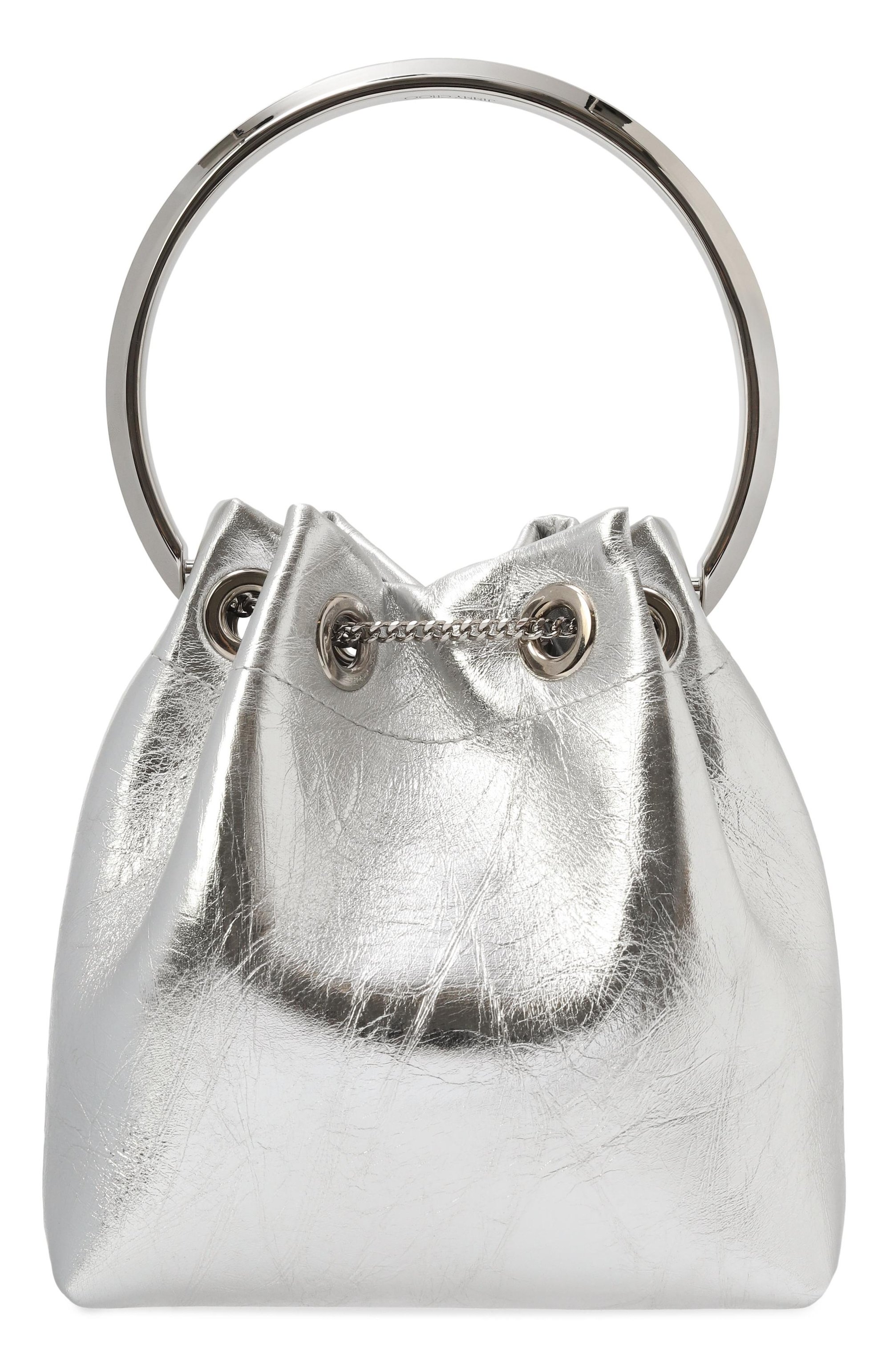 Сумка bon bon JIMMY CHOO серебряного цвета по цене 138000 руб., арт. B0NB0NTZZ, фото 6 Сумка bon bon JIMMY CHOO, арт. B0NB0NTZZ, фото 6