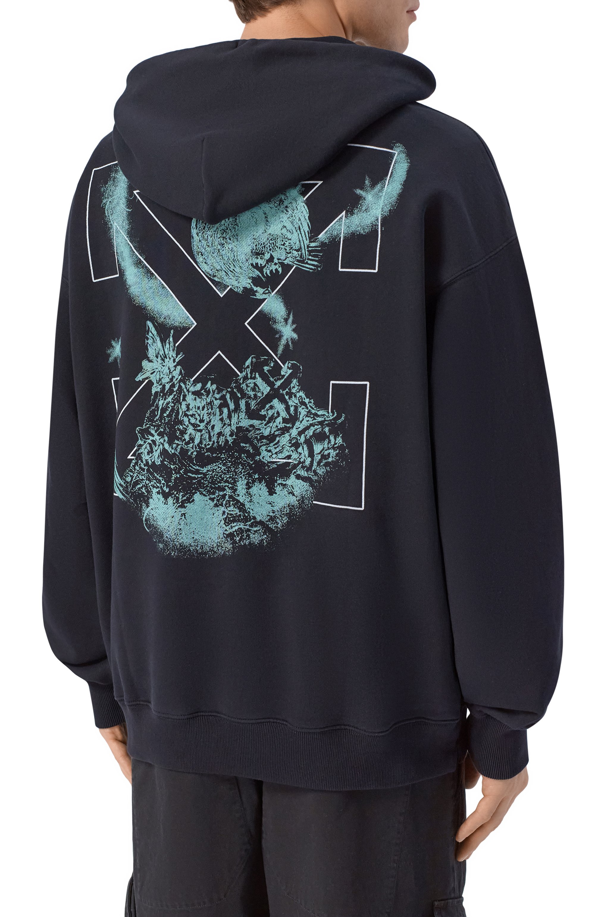 Хлопковое худи OFF-WHITE, арт. 0MBB085S26FLE00E, фото 4