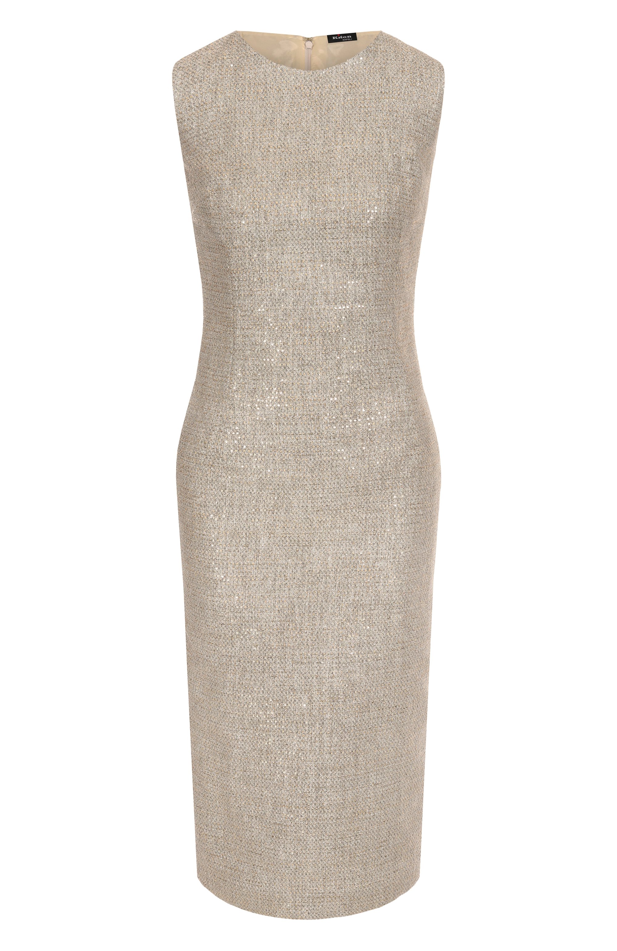 Платье с отделкой пайетка�ми KITON, арт. D37338K0943E01, фото 1