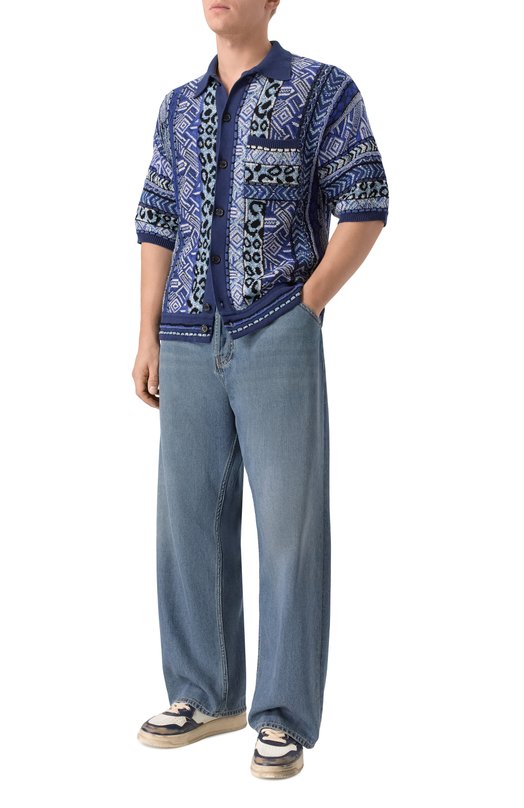 Хлопковая рубашка Laneus S6LAMAKS059 Синий  S6LAMAKS059 Фото 2