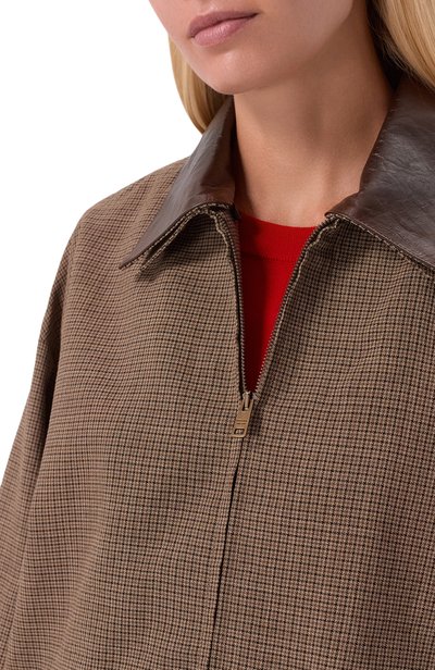 Шерстяная куртка PRADA темно-коричневого цвета по цене 593000 руб., арт. P8063E/6130, фото 5 Шерстяная куртка PRADA, арт. P8063E/6130, фото 5