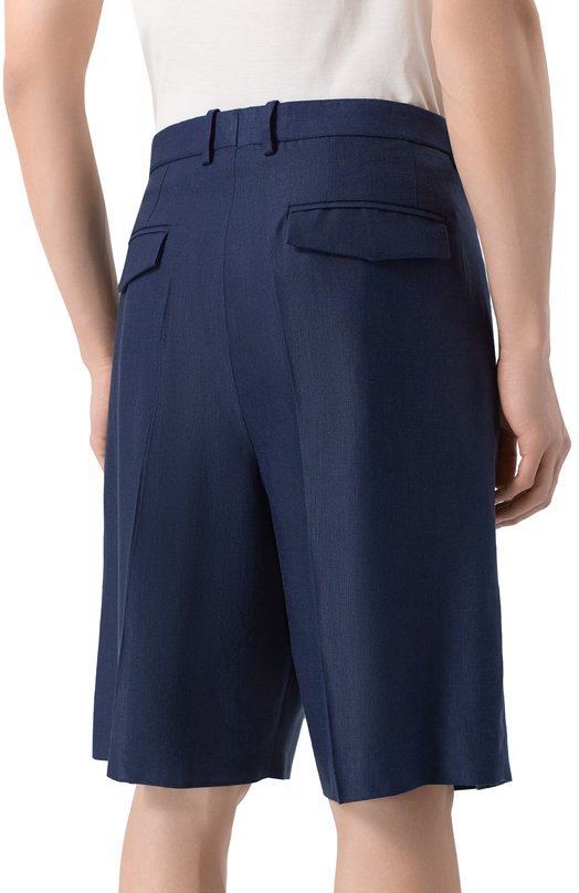 Шорты изо льна и шелка MVST 25E/X1P/0/D011/5546 Синий  25E/X1P/0/D011/5546 Фото 4