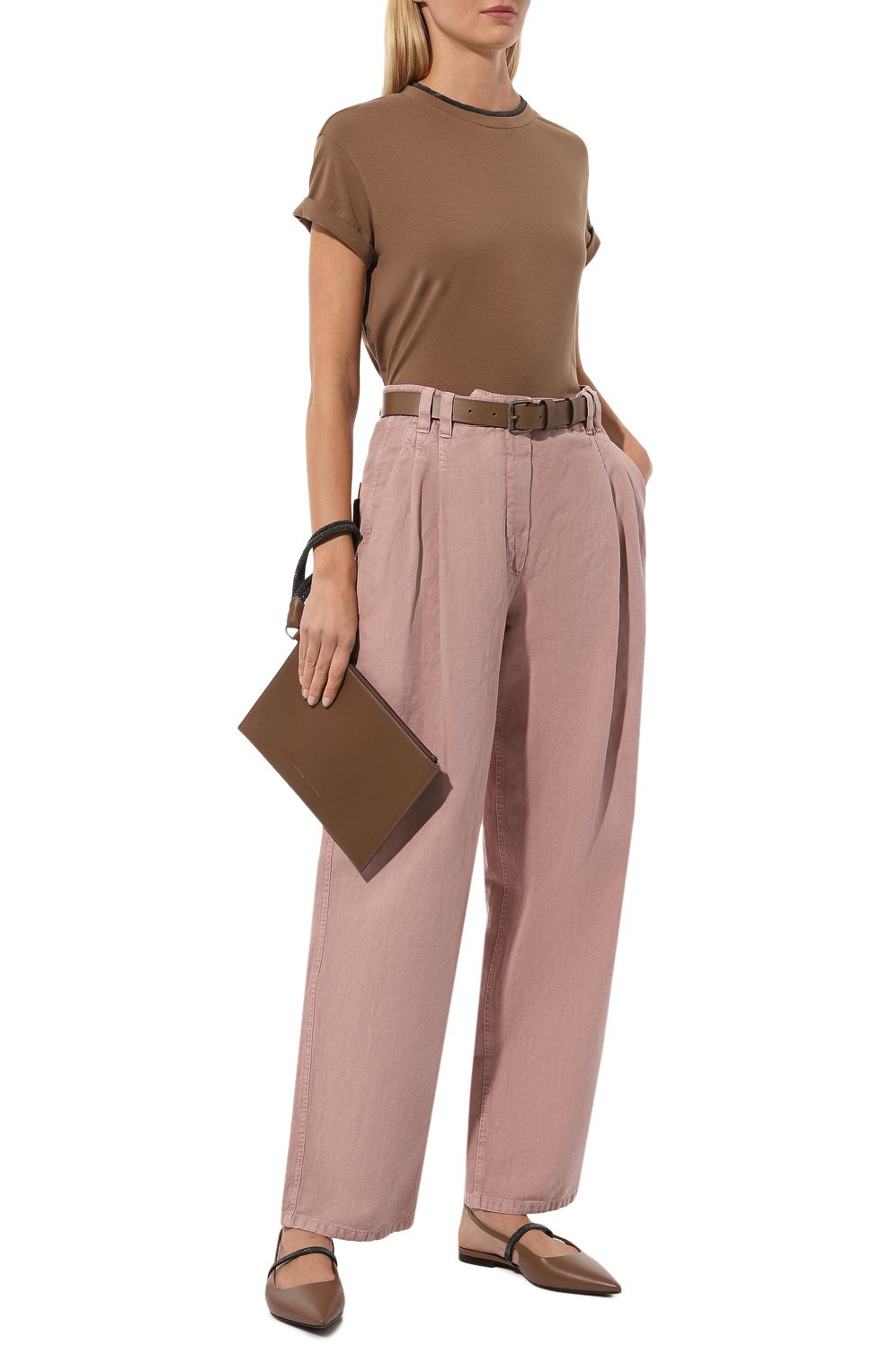 Хлопковый топ BRUNELLO CUCINELLI, арт. MPT18BD200, фото 2