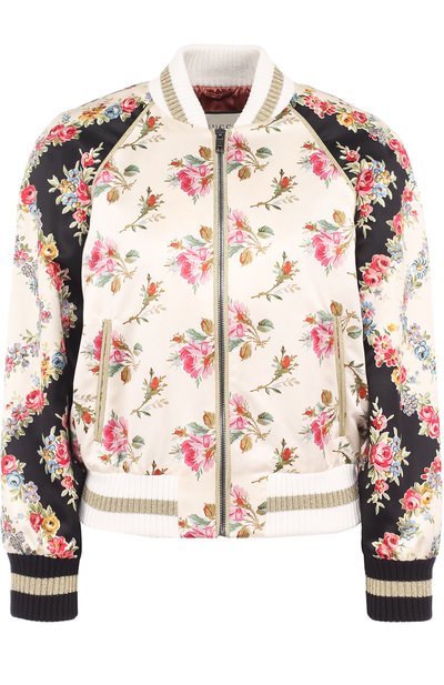 Шелковый бомбер с принтом GUCCI, арт. 507645/ZKK87, фото 1