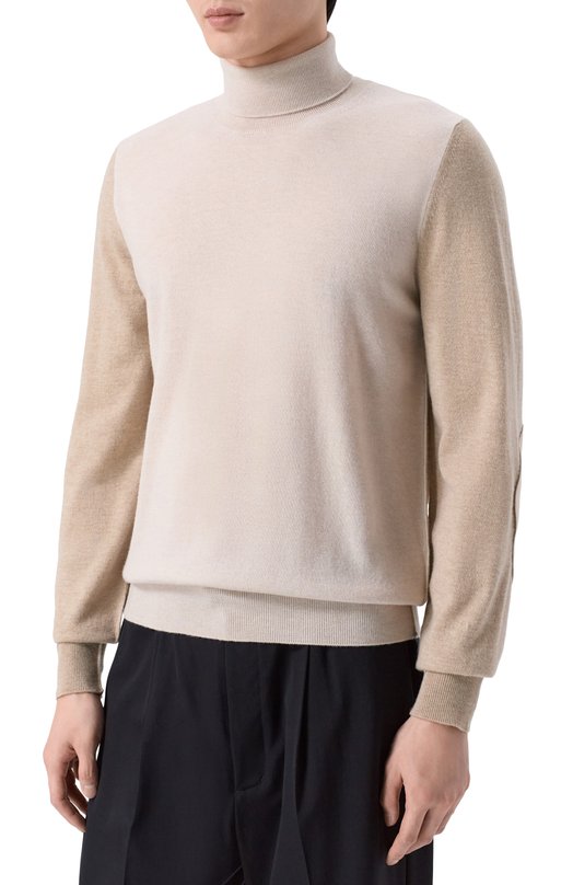 Шерстяная водолазка Maison Margiela S67HL0012/M13177 Бежевый  S67HL0012/M13177 Фото 3