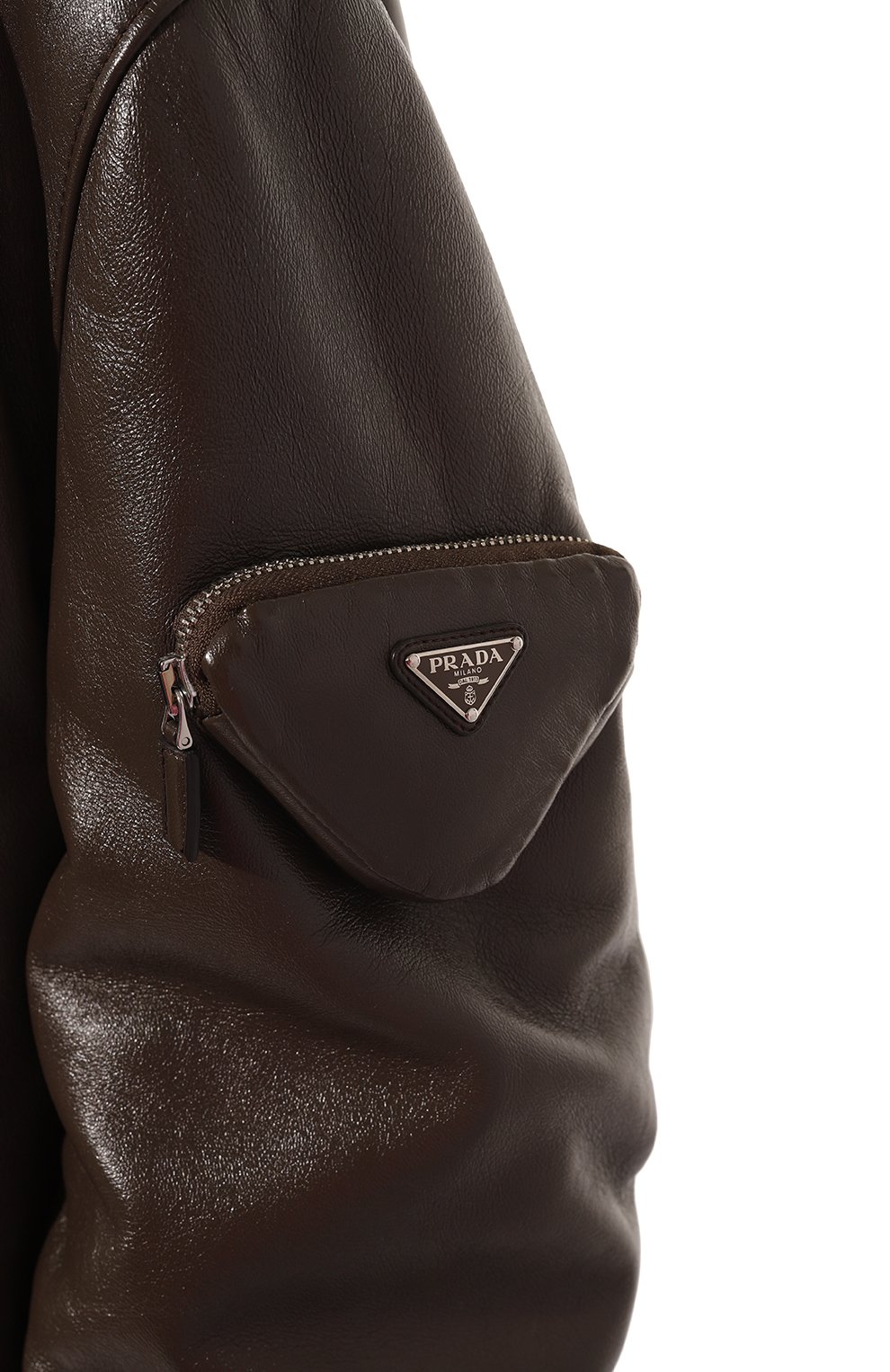 Кожаный бомбер PRADA, арт. 58A079-1ZFE-F0201, фото 5