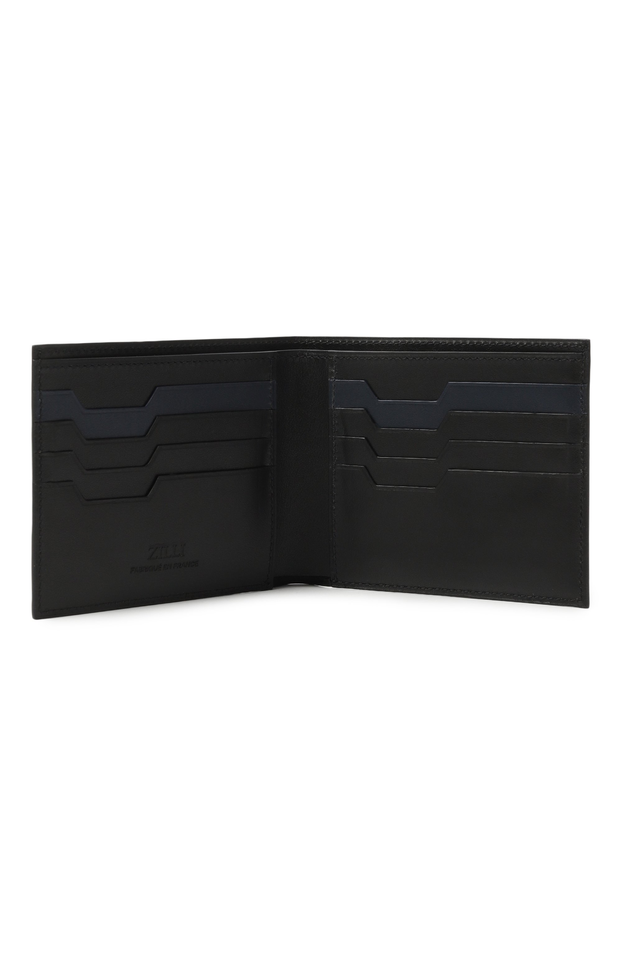 Кожаное портмоне ZILLI черного цвета по цене 139500 руб., арт. LP8001M1015VMAM00, фото 3 Кожаное портмоне ZILLI, арт. LP8001M1015VMAM00, фото 3