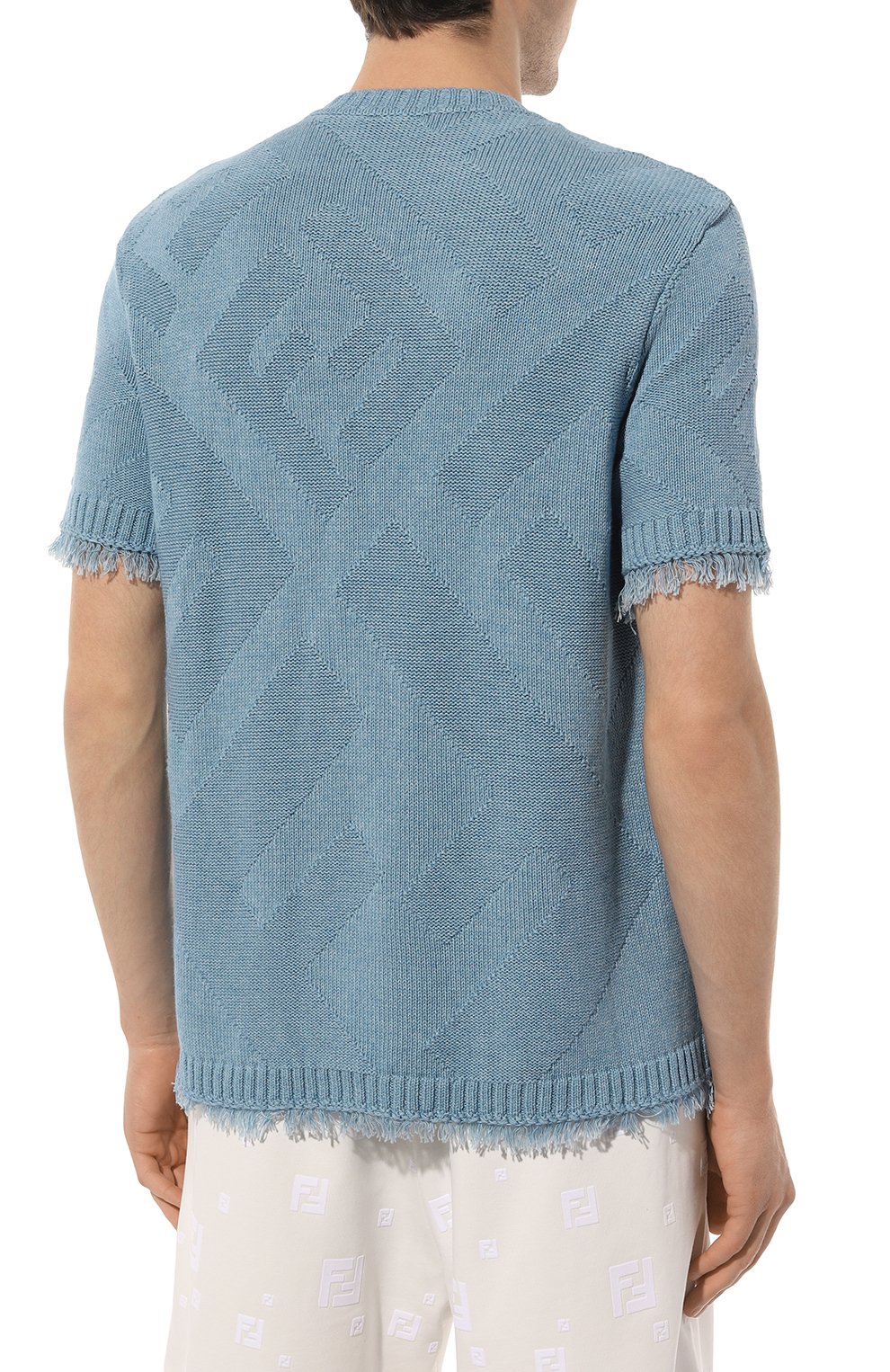 Хлопковый джемпер FENDI, арт. FZX144/AN3T/F0AU0, фото 4