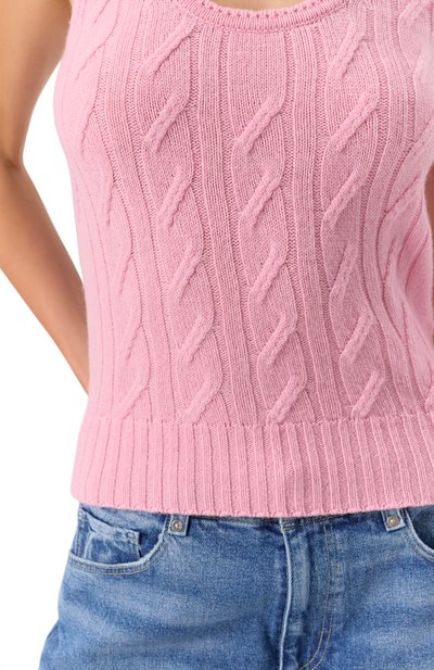 Топ из шерсти и кашемира BLUMARINE розового цвета по цене 49700 руб., арт. P522M572B, фото 5 Топ из шерсти и кашемира BLUMARINE, арт. P522M572B, фото 5