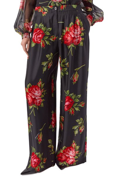 Шелковые брюки DOLCE & GABBANA, арт. FTDIVT/IS11G, фото 3