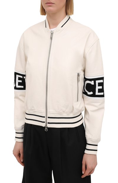 Кожаная куртка ICEBERG бежевого цвета по цене 79300 руб., арт. 21E I2P0/Z021/6801, фото 3 Кожаная куртка ICEBERG, арт. 21E I2P0/Z021/6801, фото 3
