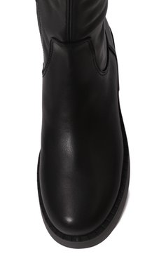 Женские кожаные сапоги PREMIATA черного цвета, арт. M6832/NAPPA/NAPPA STRETCH | Фото 6 (Высота голенища: Высокие; Материал сплава: Проставлено; Материал внутренний: Натуральная кожа; Драгоценные камни: Проставлено; Каблук высота: Низкий; Подошва: Платформа; Материал утеплителя: Без утеплителя; Каблук тип: Устойчивый; Материал внешний: Натуральная кожа)