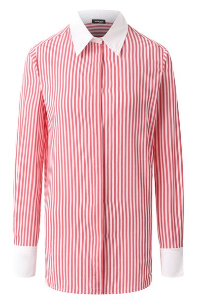 Женская рубашка из хлопка и шелка KITON, арт. D59429K0965E01