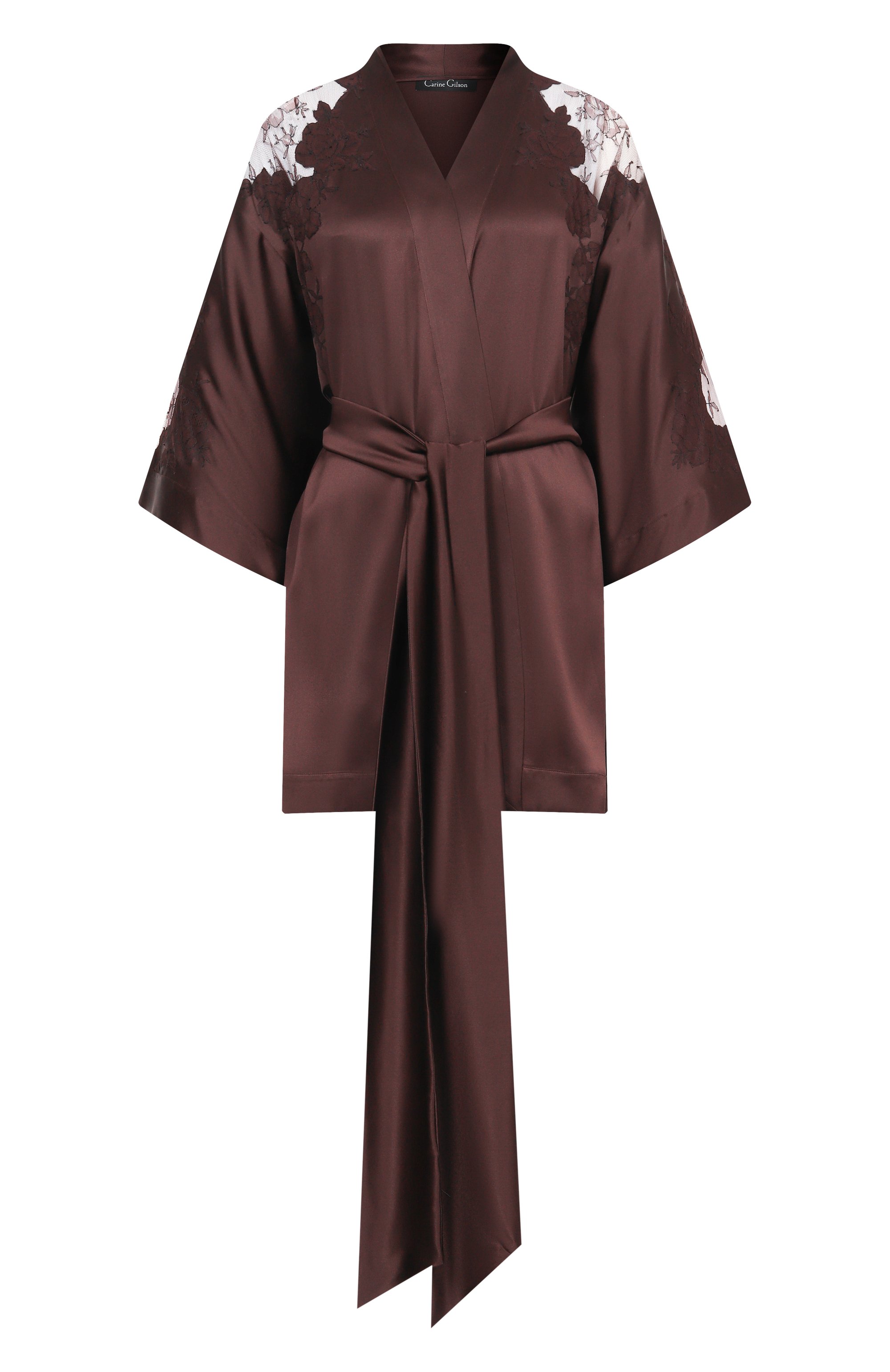 Шелковый халат CARINE GILSON, арт. AL0928AS, фото 1