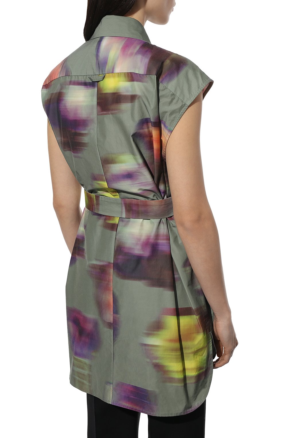 Жилет DRIES VAN NOTEN хаки цвета по цене 89950 руб., арт. 221-030506-4042, фото 4 Жилет DRIES VAN NOTEN, арт. 221-030506-4042, фото 4