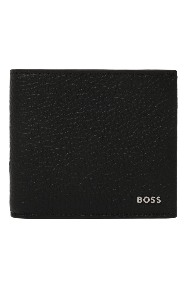 Мужской кожаное портмоне BOSS черного цвета, арт. 50470464 | Фото 1 (Нос: Не проставлено; Материал: Натуральная кожа; Материал сплава: Проставлено)