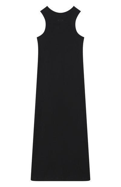Хлопковое платье MSGM KIDS черного цвета по цене 17950 руб., арт. S6MSJGDR101, фото 2 Хлопковое платье MSGM KIDS, арт. S6MSJGDR101, фото 2