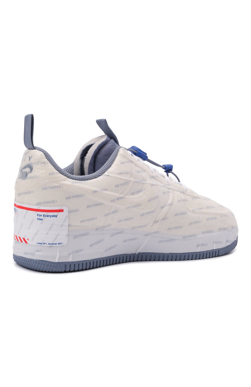 Мужские кеды air force 1 experimental usps NIKELAB кремвого цвета, арт. CZ1528-100 | Фото 4 (Материал внешний: Текстиль; Стили: Гранж; Материал утеплителя: Без утеплителя; Материал внутренний: Текстиль; Подошва: Массивная)