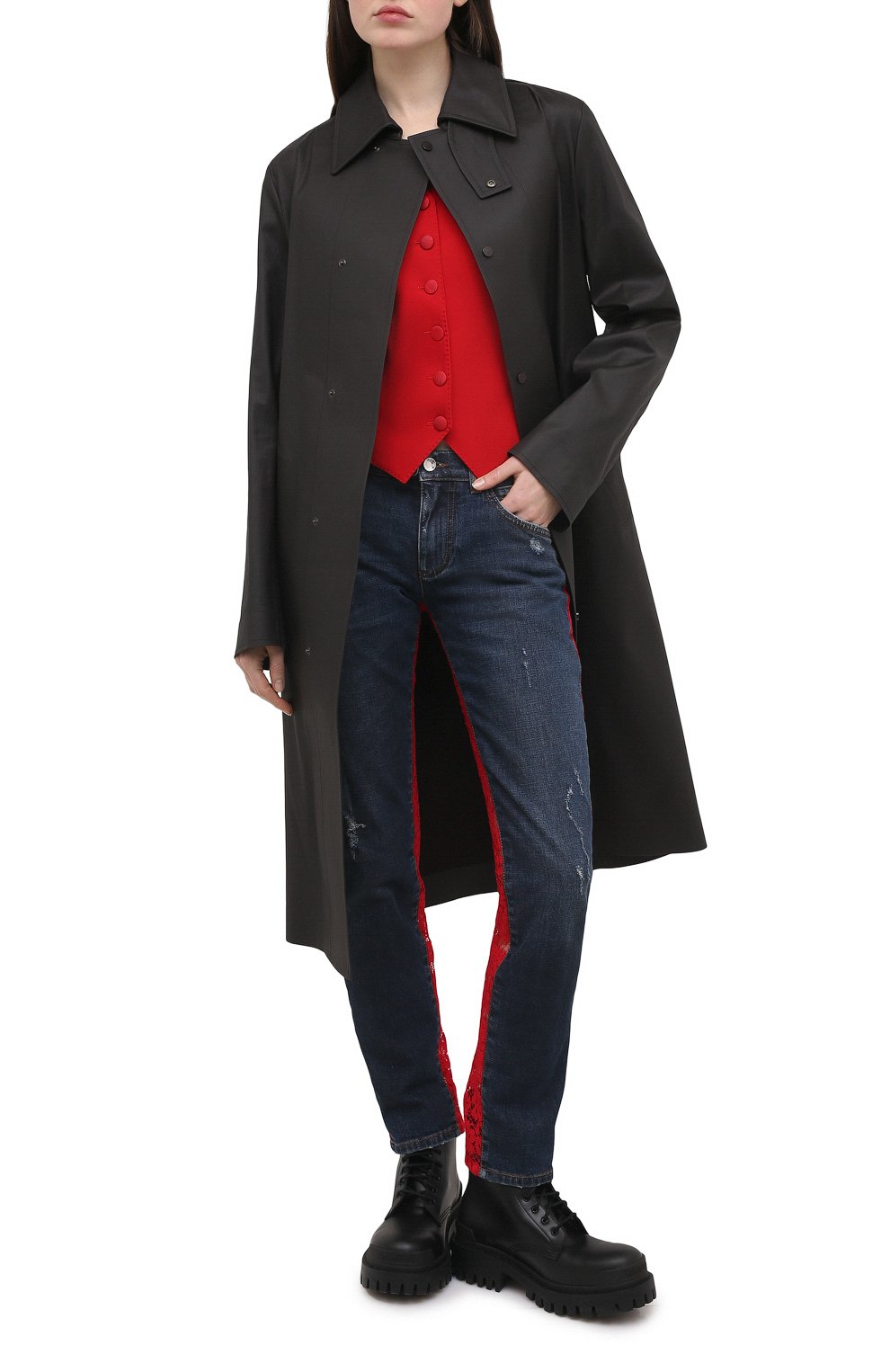 Жилет из шерсти и шелка DOLCE & GABBANA, арт. F79H6T/FUCC6, фото 2