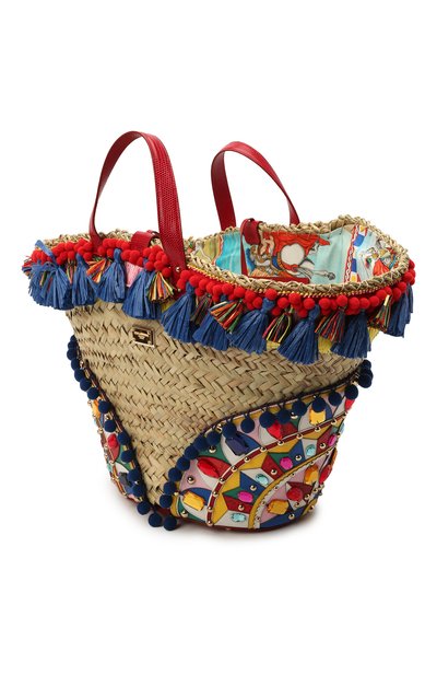 Сумка-тоут kendra DOLCE & GABBANA разноцветного цвета по цене 454500 руб., арт. BB5888/AJ735, фото 4 Сумка-тоут kendra DOLCE & GABBANA, арт. BB5888/AJ735, фото 4