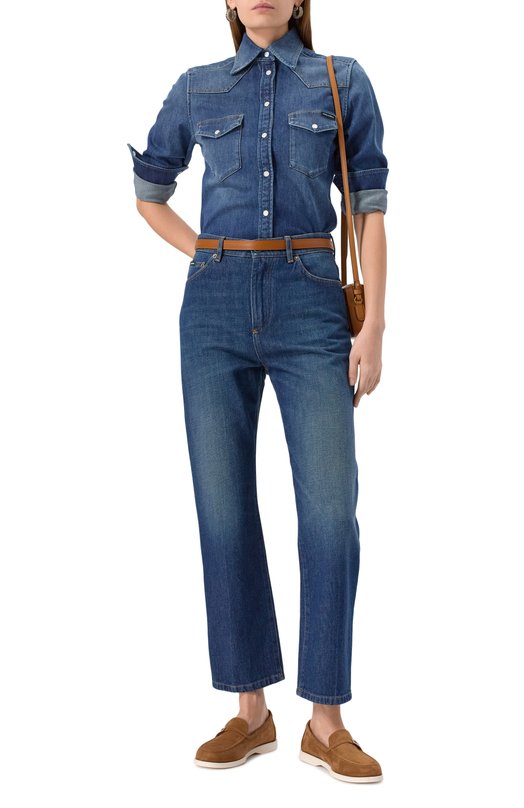 Джинсовая рубашка Dolce & Gabbana F5T34D/G8MS1 Синий  F5T34D/G8MS1 Фото 2