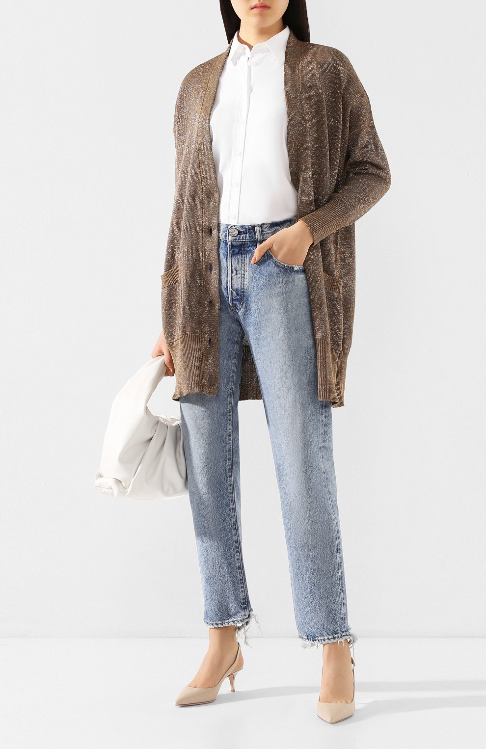 Хлопковый кардиган BRUNELLO CUCINELLI золотого цвета по цене 176000 руб., арт. M74767606, фото 2 Хлопковый кардиган BRUNELLO CUCINELLI, арт. M74767606, фото 2