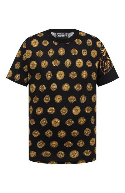Хлопковая футболка VERSACE JEANS COUTURE, арт. 72GAH6R1/JS064, фото 1