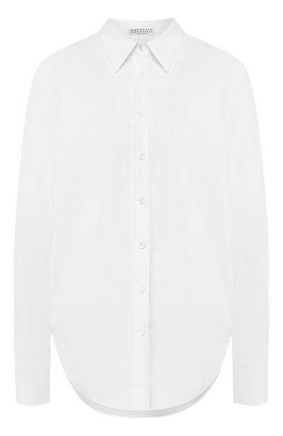 Женская хлопковая рубашка BRUNELLO CUCINELLI, арт. M0091NH736