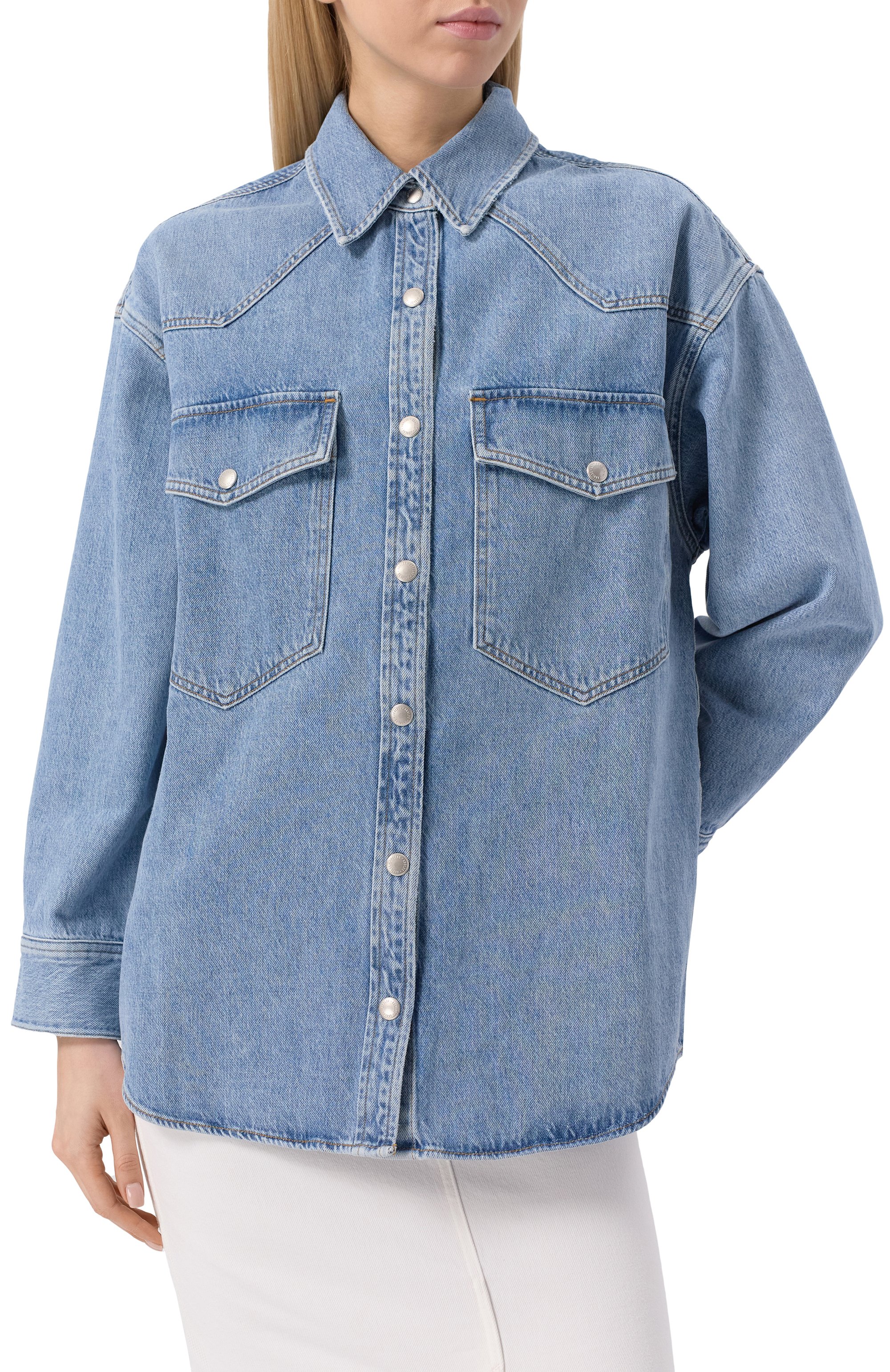 Джинсовая рубашка AGOLDE, арт. A73573018, фото 3