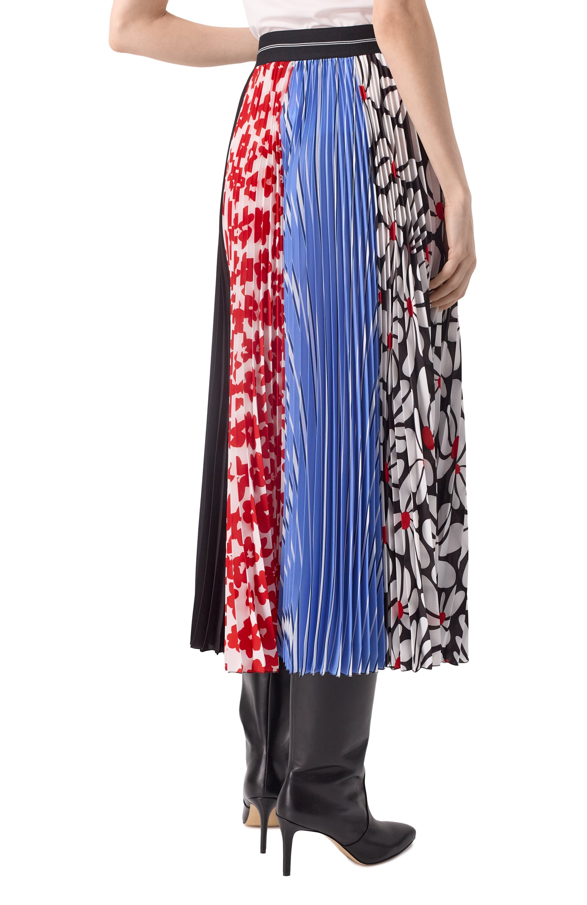 Плиссированная юбка MSGM разноцветного цвета по цене 55750 руб., арт. 3841MDD25P/257265, фото 4 Плиссированная юбка MSGM, арт. 3841MDD25P/257265, фото 4