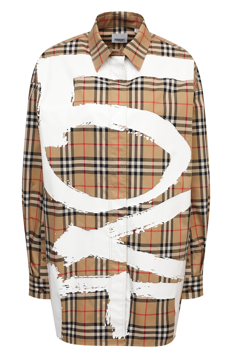 Хлопковая р убашка BURBERRY, арт. 8038128, фото 1