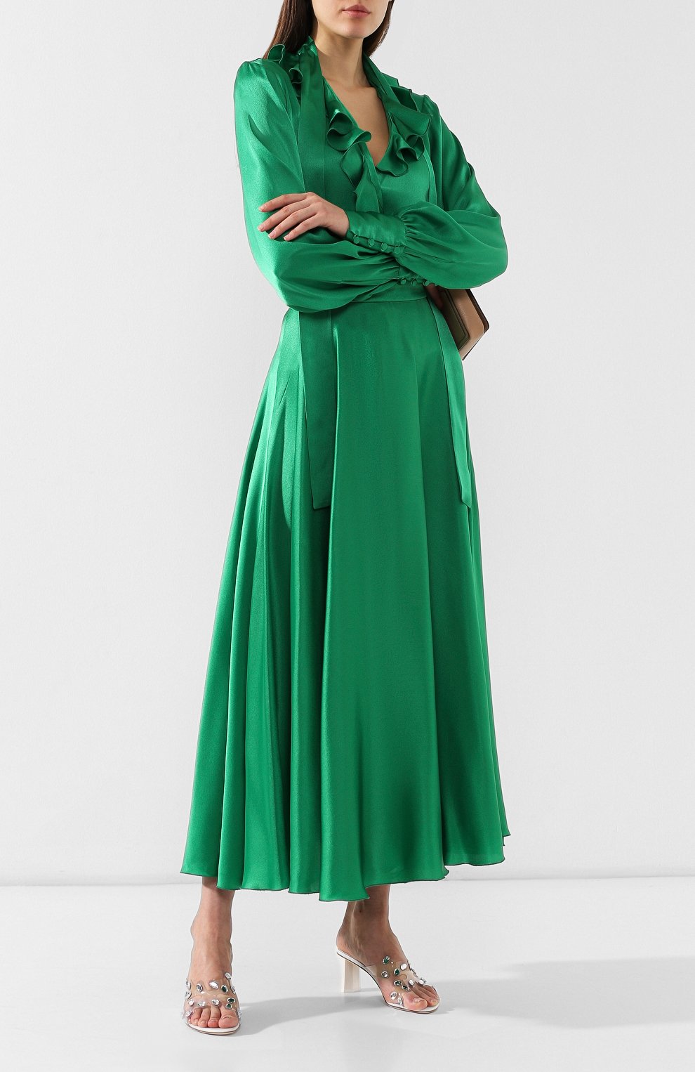 Юбка MSGM зеленого цвета по цене 59050 руб., арт. 2743MDD01 195704, фото 2 Юбка MSGM, арт. 2743MDD01 195704, фото 2