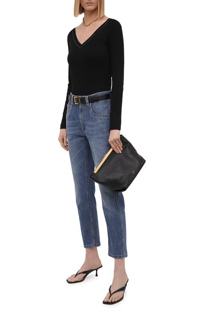 Джинсы BRUNELLO CUCINELLI синего цвета по цене 99450 руб., арт. MH186P5676, фото 2 Джинсы BRUNELLO CUCINELLI, арт. MH186P5676, фото 2